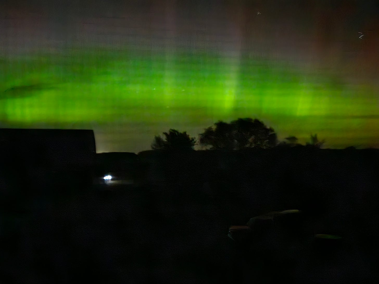 May 11 aurora (through a screen window)