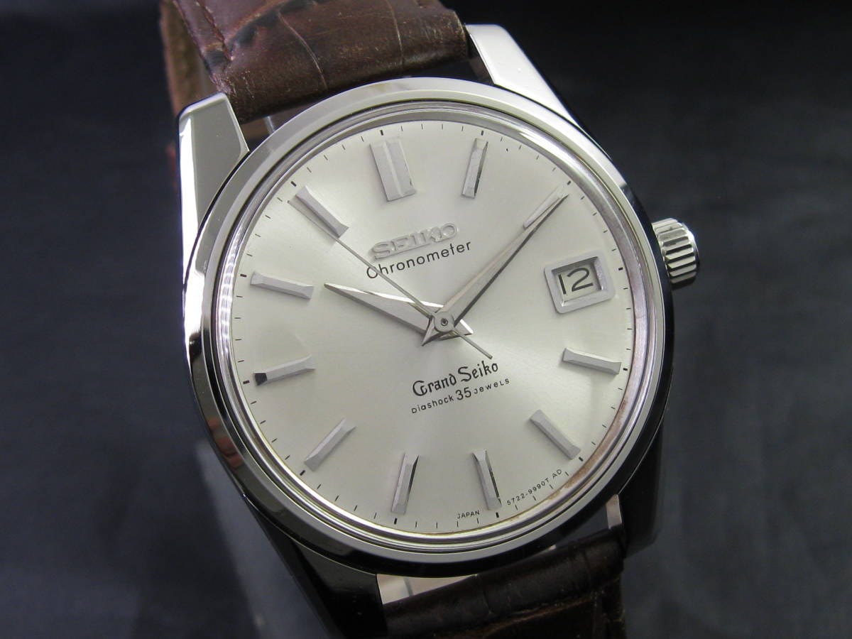 Grand Seiko/グランドセイコー GS セカンドモデル クロノメーター Ref.5722-9990 Cal.5722B シルバー オーバーホール/新品仕上済 1965年製