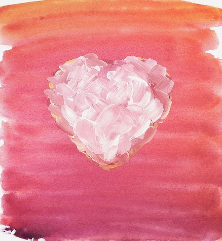 painting of a heart