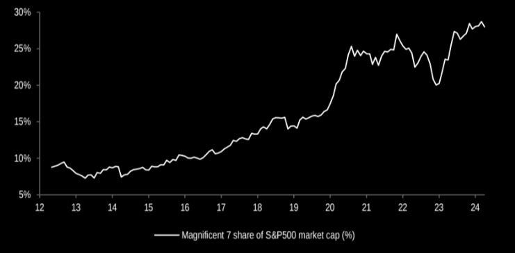 Magnificent market share