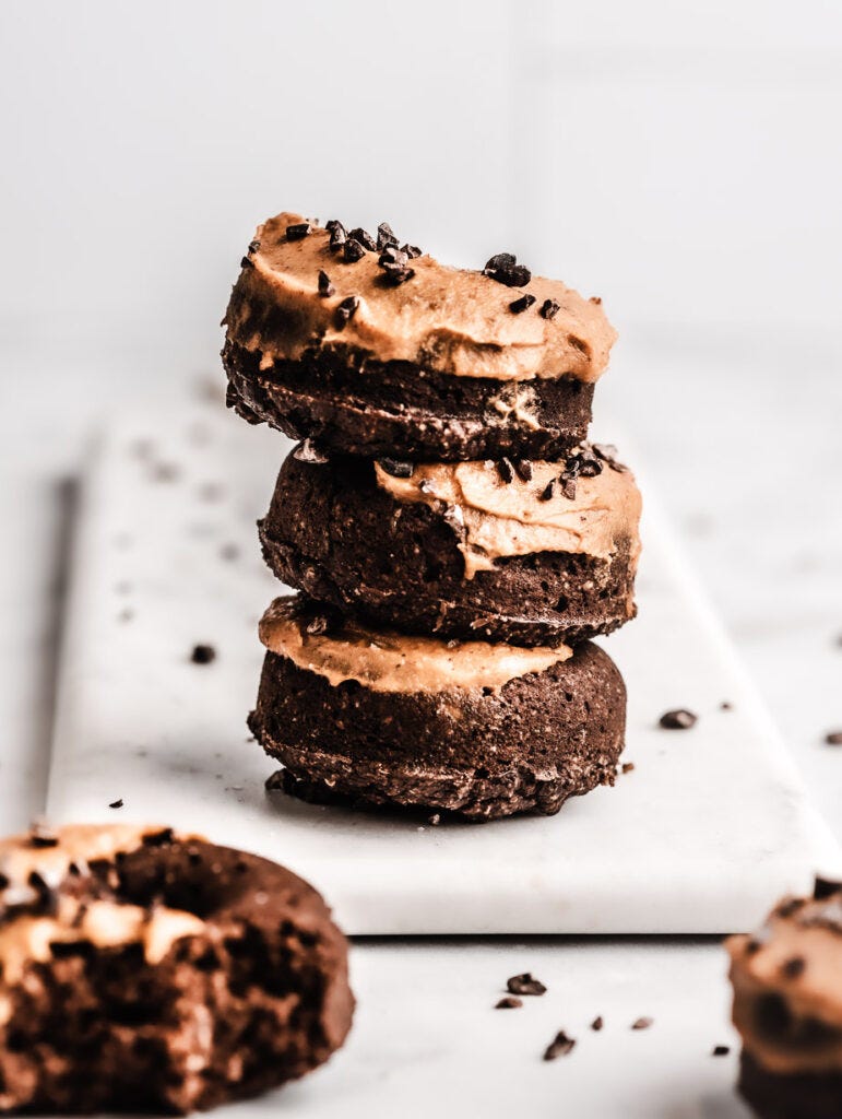 baked vegan chocolate donut