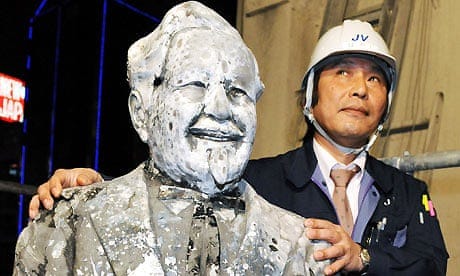 Japanese baseball fans hope to have lifted 'curse of Colonel Sanders' |  Japan | The Guardian