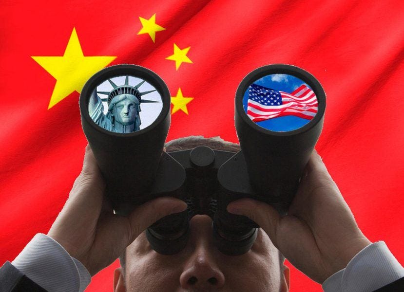 china uses huawei to spy on onther countries