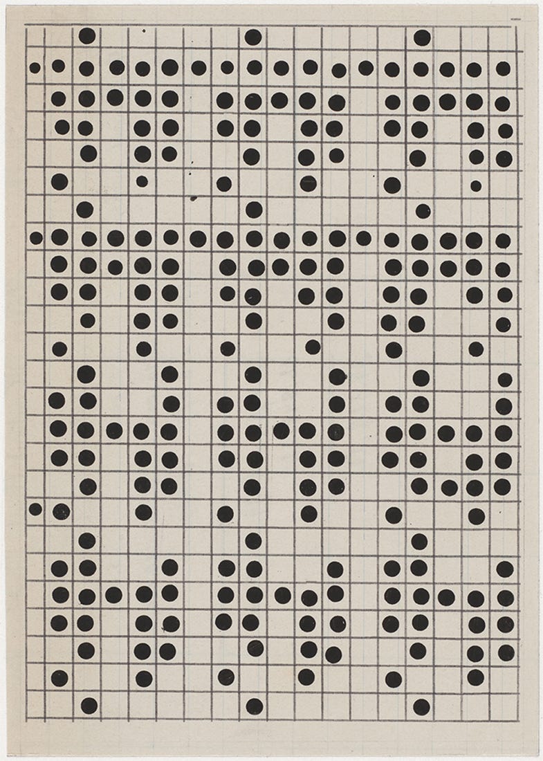 Victoria Burge, Cassimere II (fig.62), (ink and typewritten ink on paper), 2022 [Krakow Witkin Gallery, Boston. © Victoria Burge]