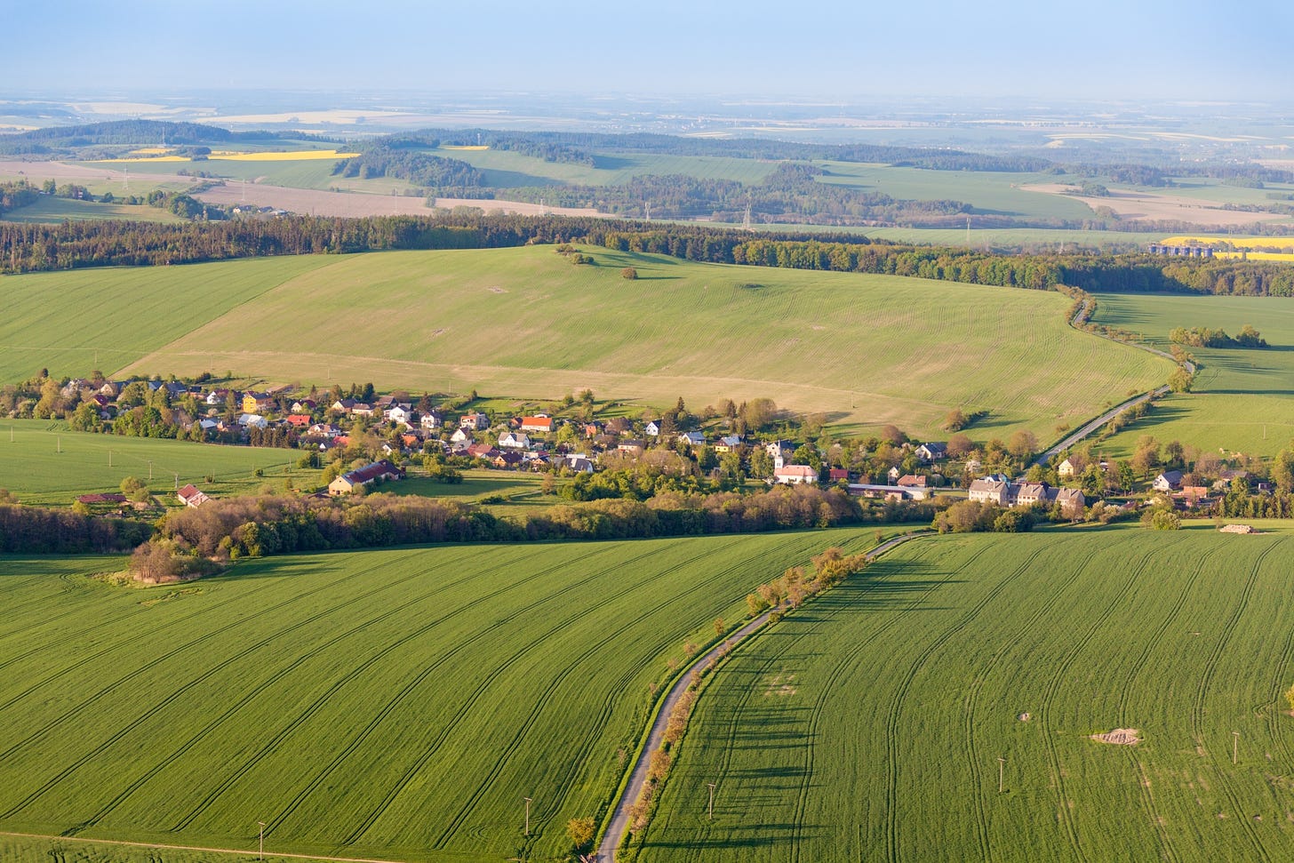 Aerial Rural Landscape Free Stock Photo - Public Domain Pictures