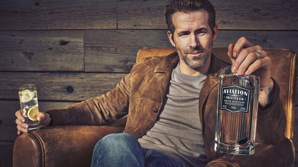 Ryan Reynolds-backed gin bought in $610m deal - BBC News