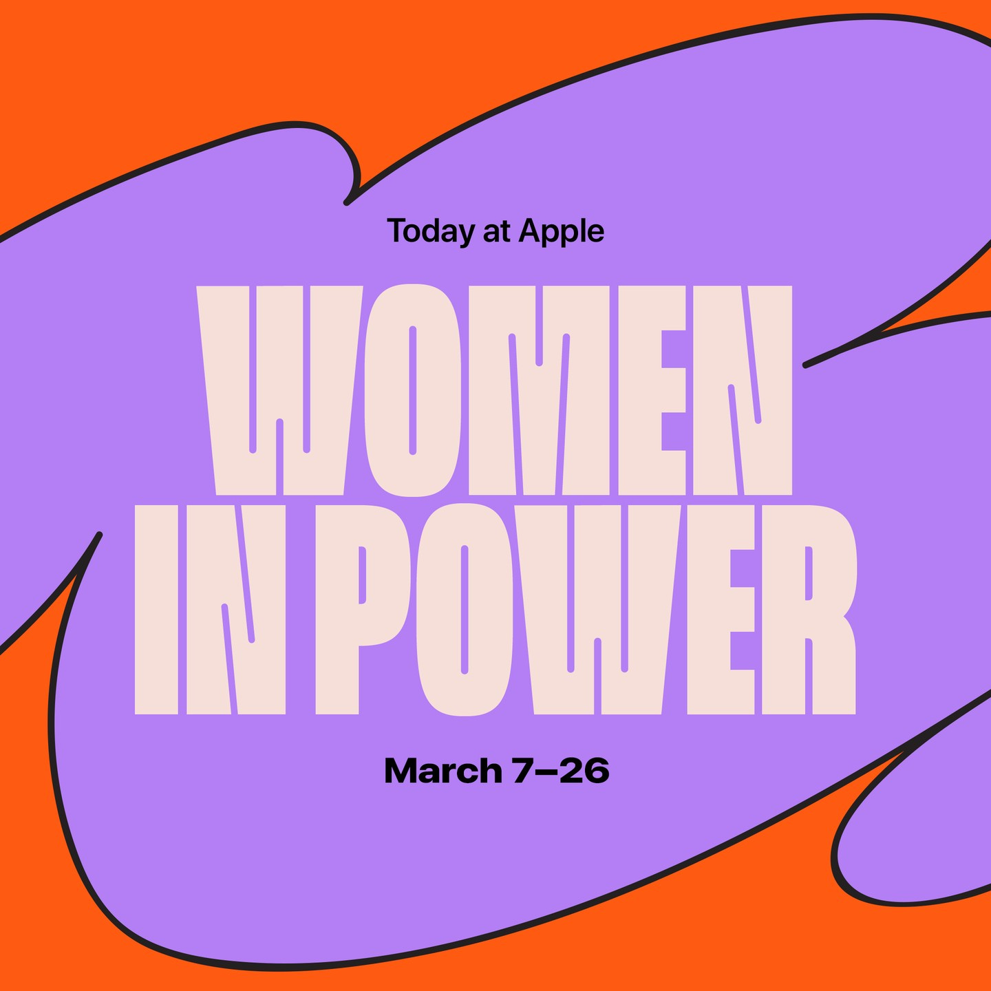 Today at Apple Women in Power promo banner
