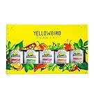 Yellowbird Classic Hot Sauce Variety Set 2.2 oz Travel-Size (Mellow Hot to Real Hot | 5 Flavors | Gift Pack)