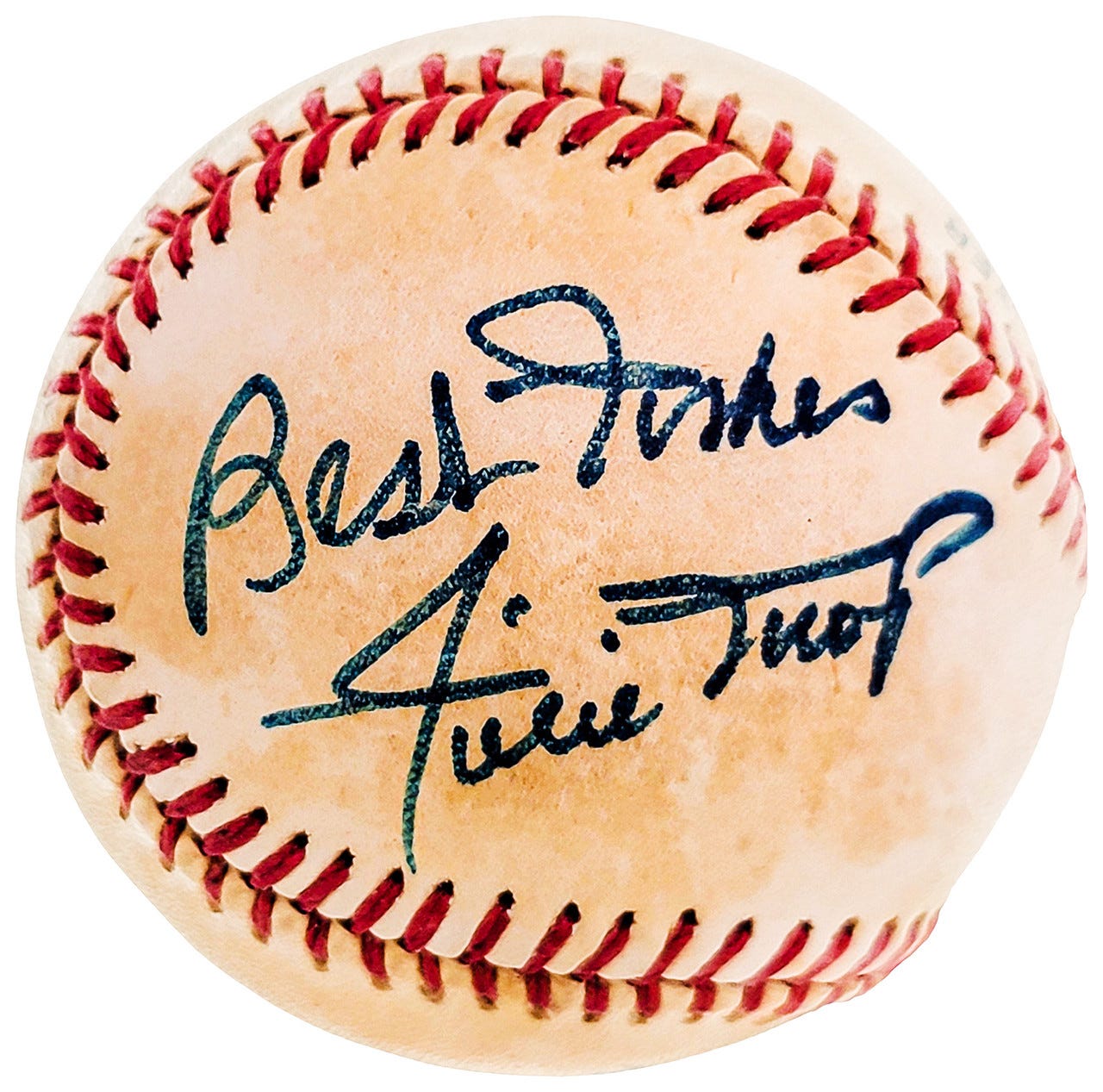 Willie Mays Autographed Official Feeney NL Baseball San Francisco Giants  "Best Wishes" Vintage Signature JSA #XX60904 - Mill Creek Sports