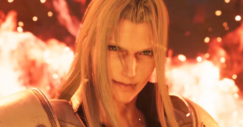 Sephiroth (Toshiyuki Morikawa) abraça suas origens em Final Fantasy VII Rebirth (2024), da Square Enix