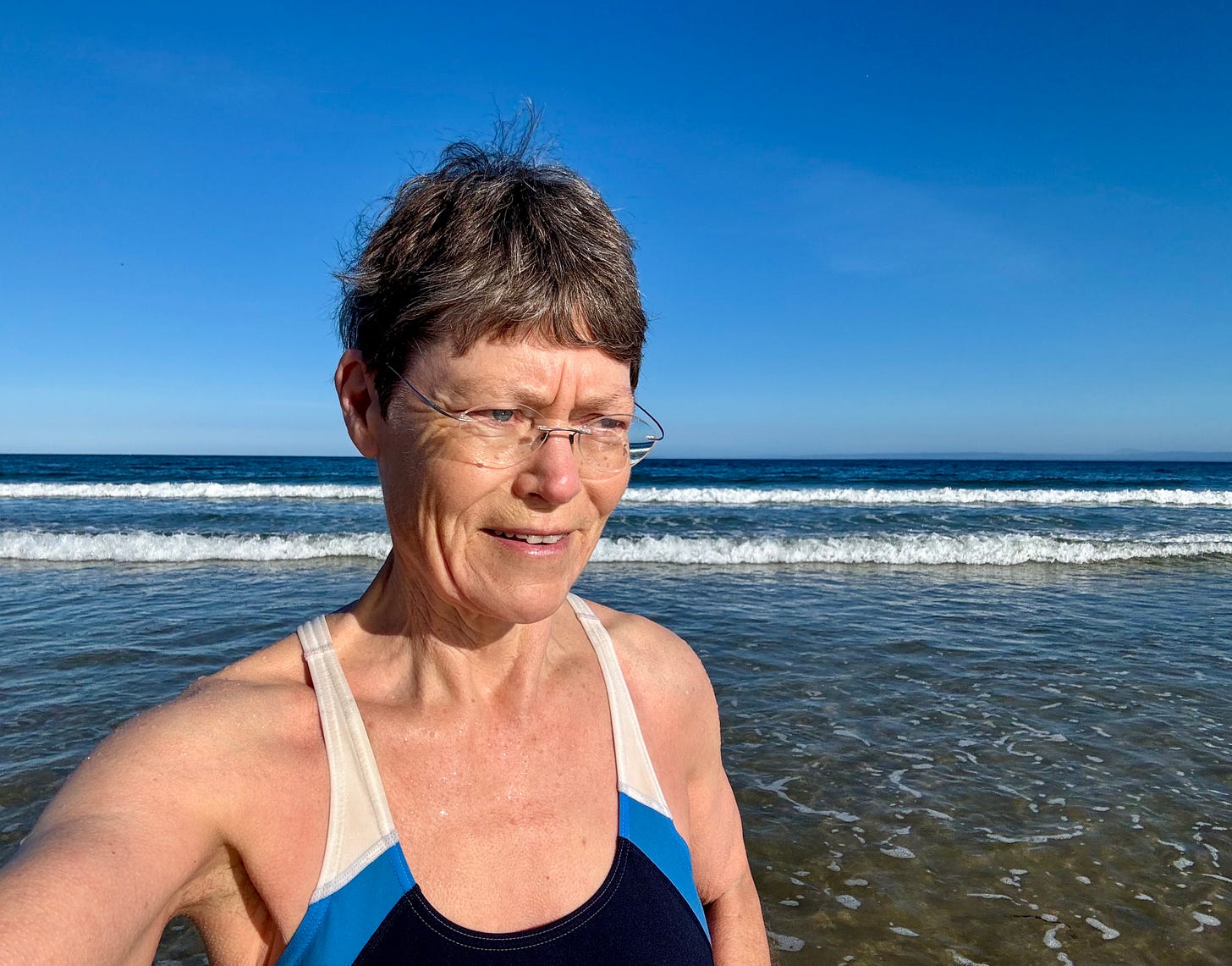 Felicity fresh from a swim © Felicity Martin