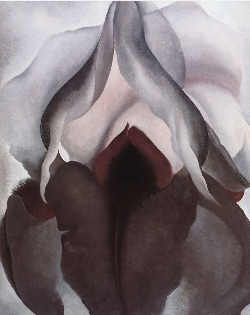 Georgia O'Keefe - Black Iris [1926] | This monumental flower… | Flickr