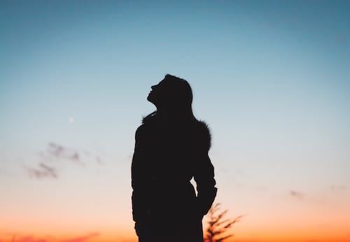 Free Silhouette of Woman Stock Photo