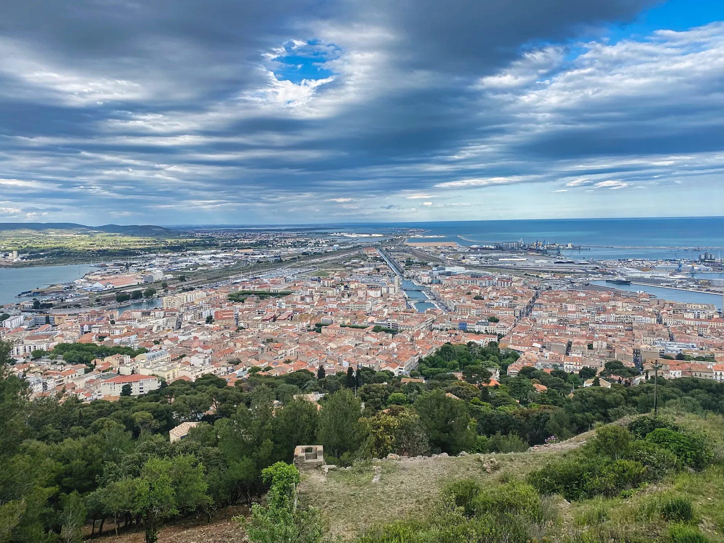 Sète depuis Saint Clair Sète depuis Saint Clair