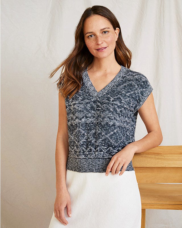 Canyon Organic-Cotton Sweater Vest