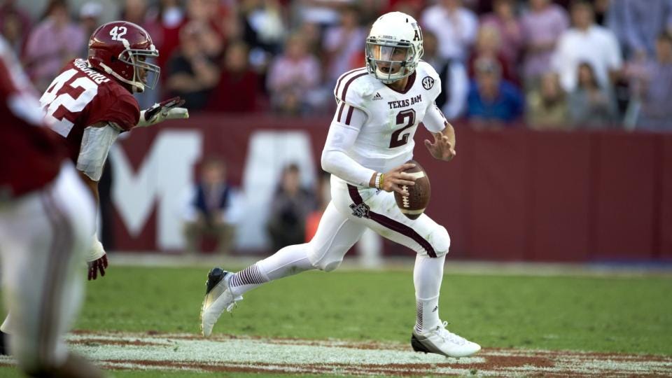 Johnny Manziel vs. Alabama: Revisiting the Texas A&M legend's Heisman  moment against No. 1 Tide in 2012 | Sporting News