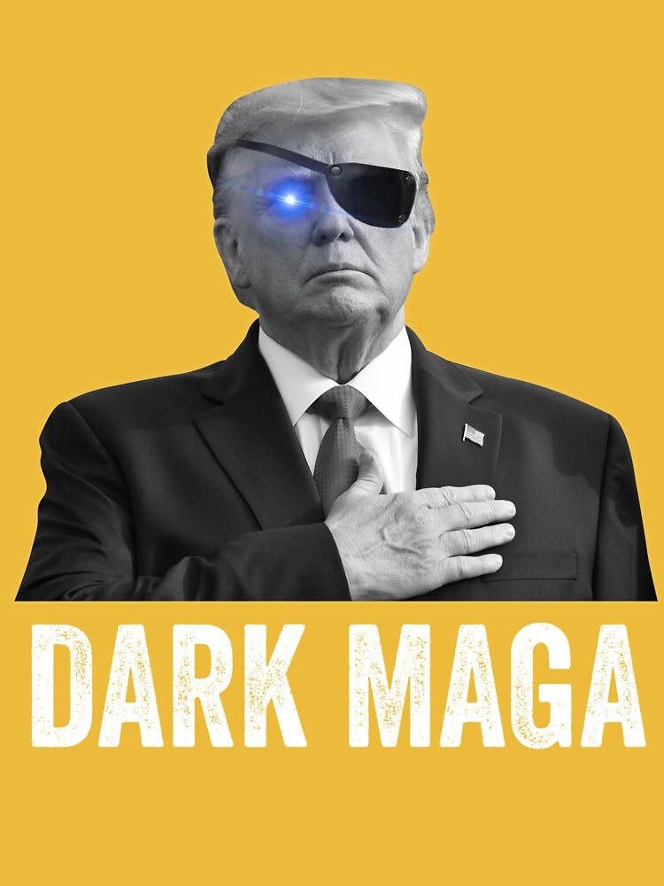 DARK MAGA Funny Trump Dark Maga" Essential T-Shirt for Sale by MoonStarXQ |  Redbubble