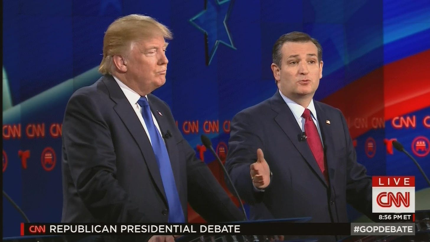 Cruz, Trump Squabble Over Washington Politics