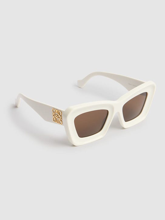 Loewe: Anagram cat-eye sunglasses - White - women_2 | Luisa Via Roma
