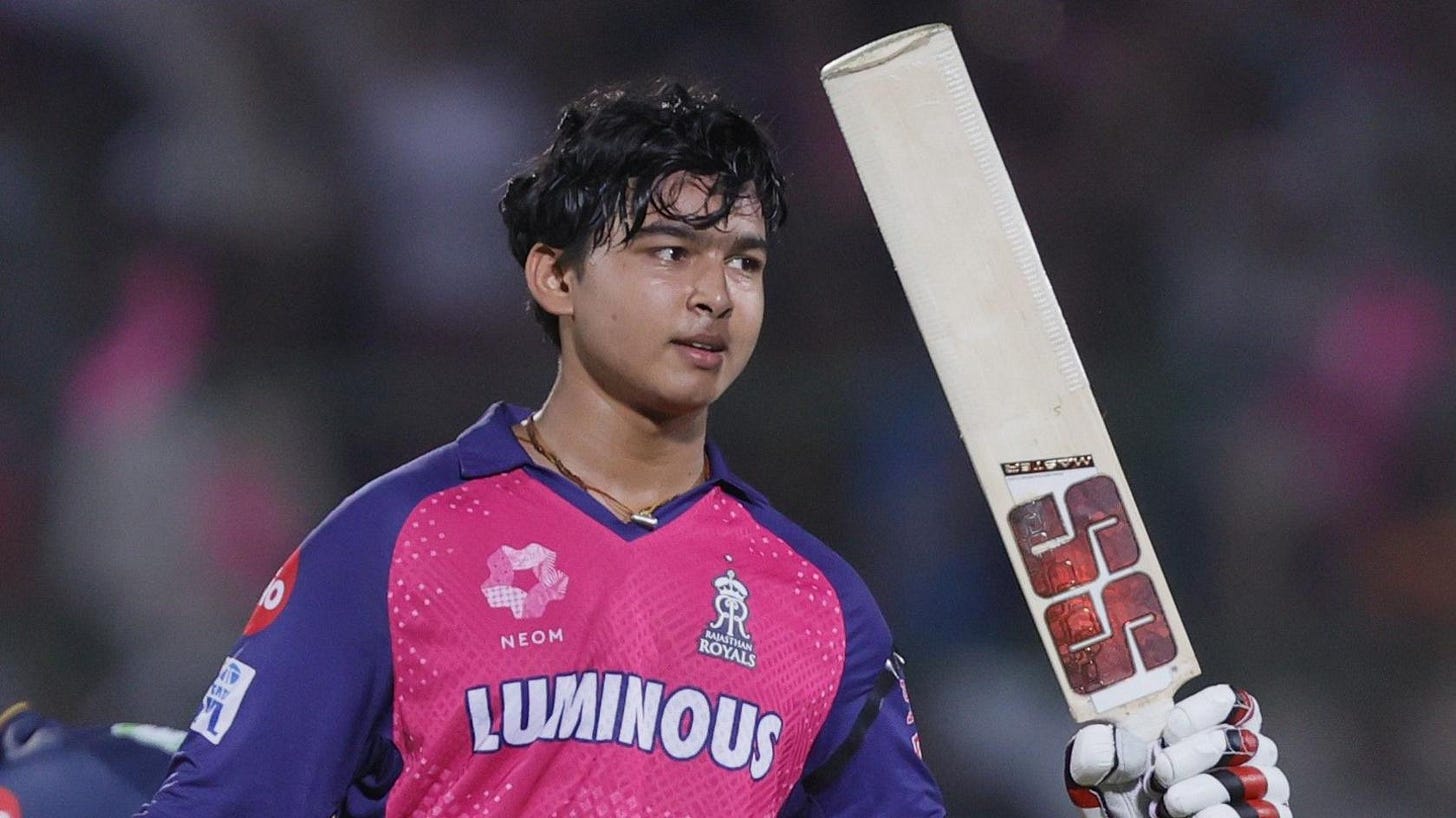 IPL 2025: 14-year-old Vaibhav Suryavanshi becomes youngest player to score  century in men's T20s - BBC Sport