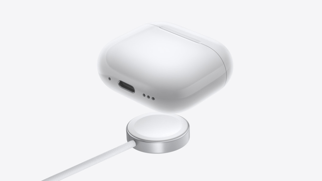 AirPods 4 with Active Noise Cancellation charge using a USB-C charging cable, Qi-certified charger, or Apple Watch charger.