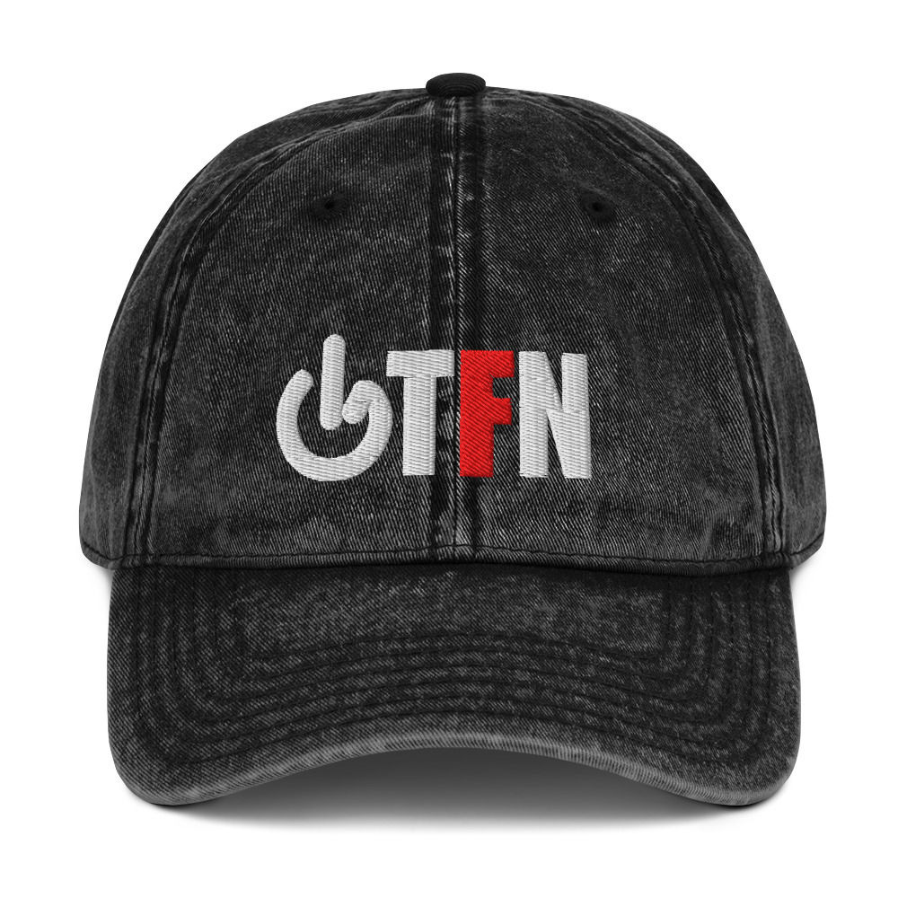 TFN Vintage Cotton Twill Cap blk