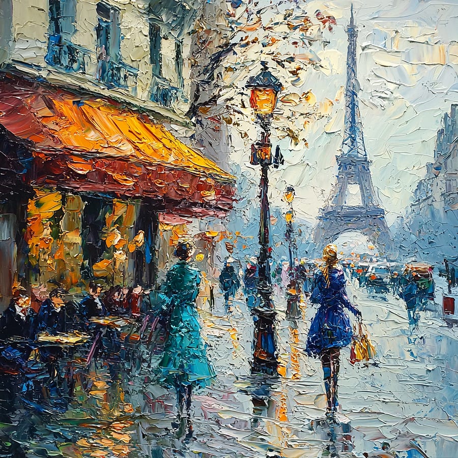 Images created using — q 2. /imagine prompt: impressionist painting of Paris — v 6.1 — q 2