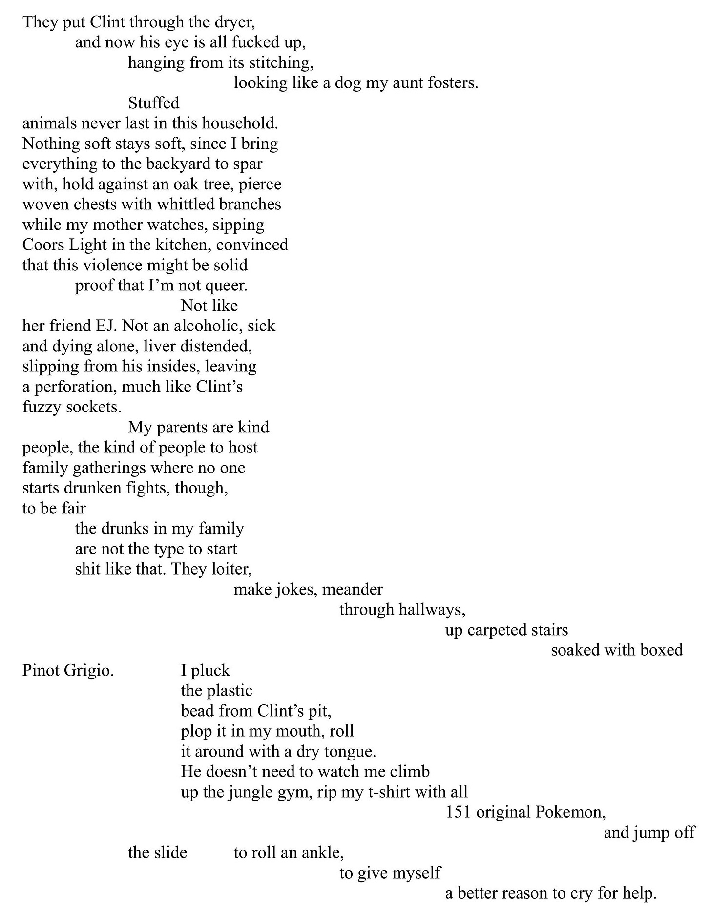 Today’s poem is uploaded as an image to preserve the spacing.
