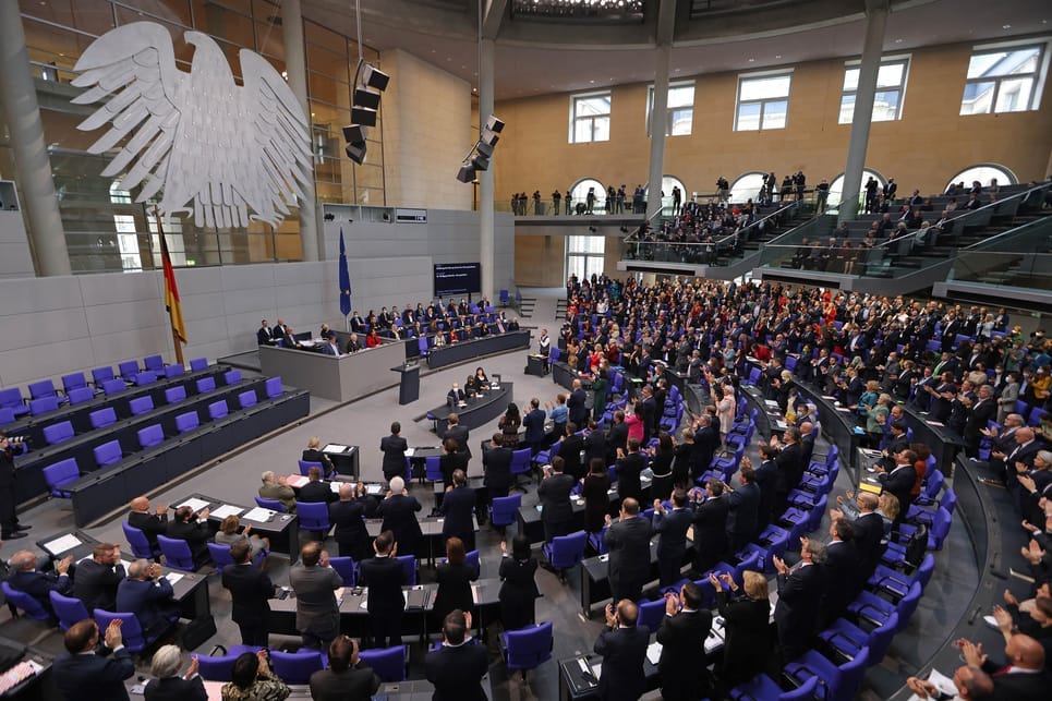 New German parliament opens with words of caution from departing president  – POLITICO