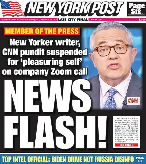 Jeffrey Toobin back on CNN after masturbation scandal