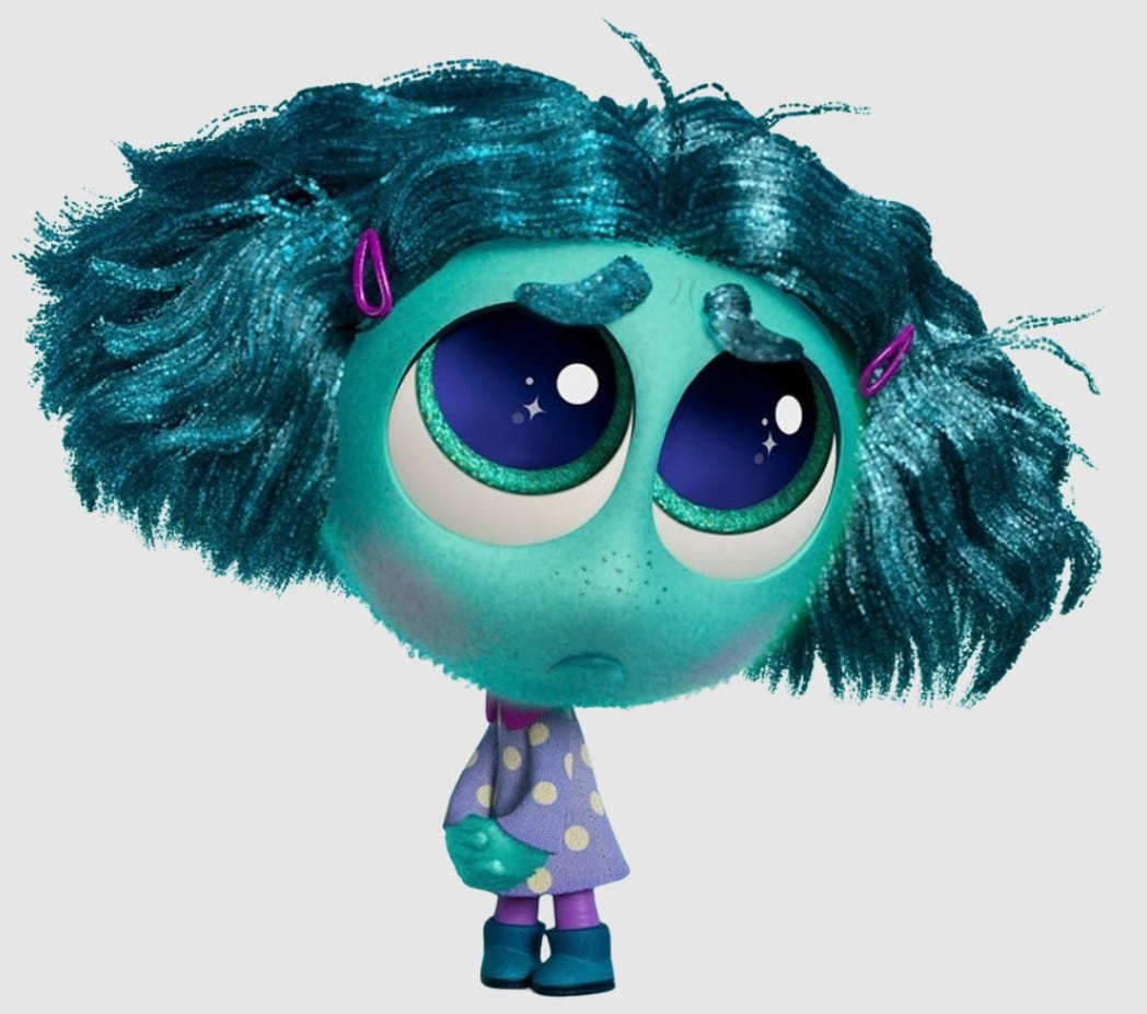 Portrait of Envy, one of the characters from the movie Inside Out 2