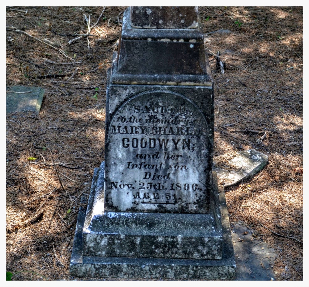 Gravestone 1,&nbsp;Old Augusta Cemetery, Montgomery, Montgomery County, Alabama