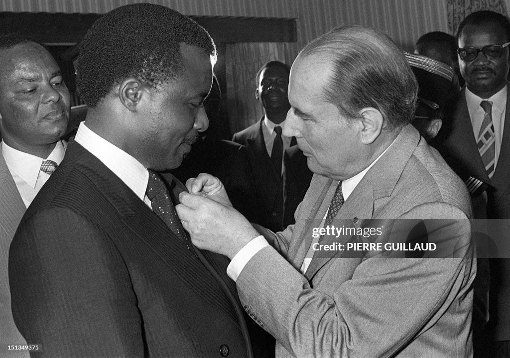 FRANCE-CONGO-MITTERRAND-NGUESSO