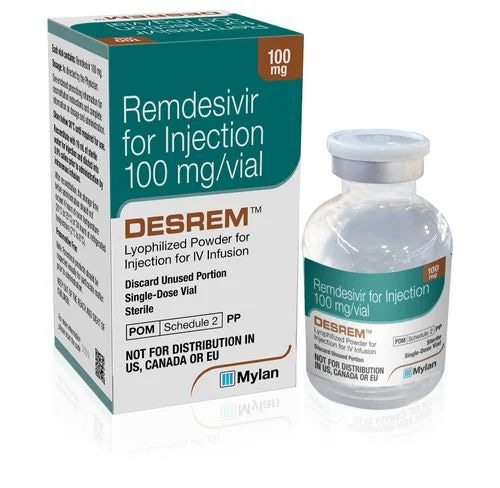 Lyophilized Powder Mylan 100 mg Desrem Remdesivir Injection, For ...