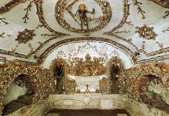 Crypts of the Capuchin monks at Santa Maria della Concezione, Rome. (photo: Atlas Obscura)