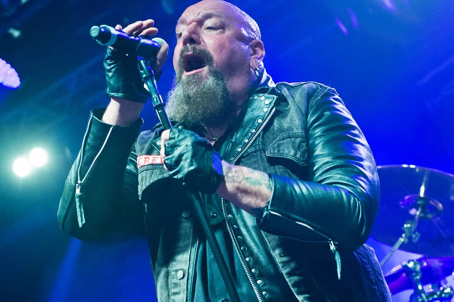 English heavy metal musician Paul Di'Anno performing live on stage at the 2013 Hard Rock Hell festival in Pwllheli, Wales, on November 30, 2013. 