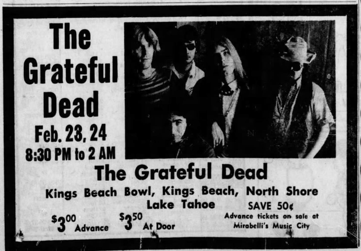 Grateful Dead February 23 1968