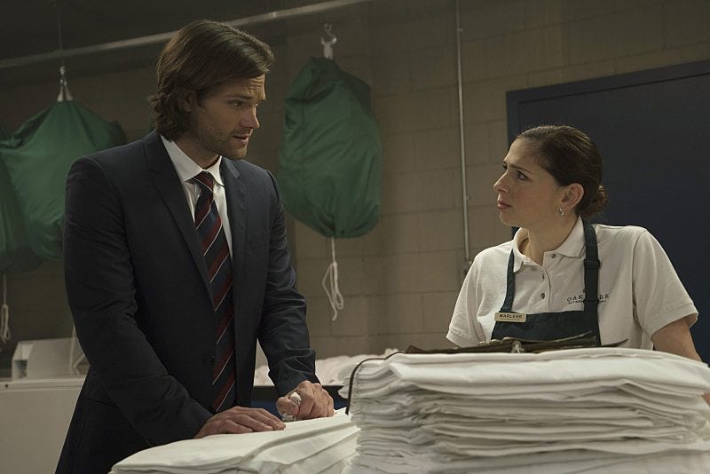 supernatural sam winchester with shoshannah stern interview