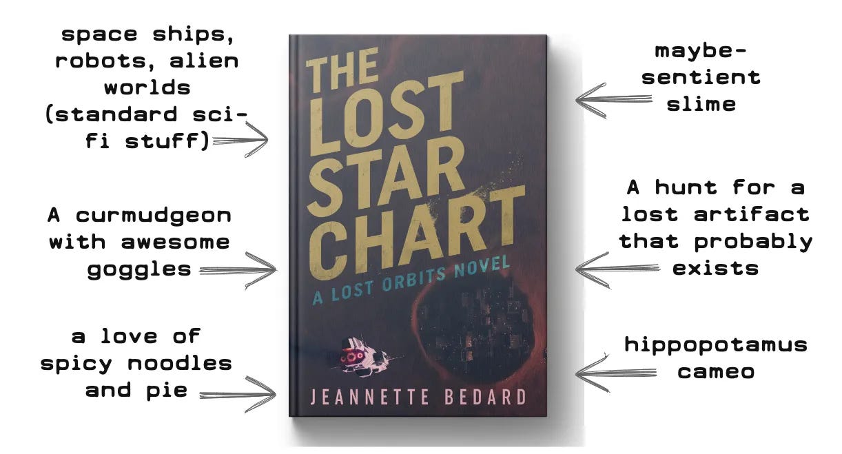 Image of The Lost Star Chart book cover, with a spaceship flying towards a planet