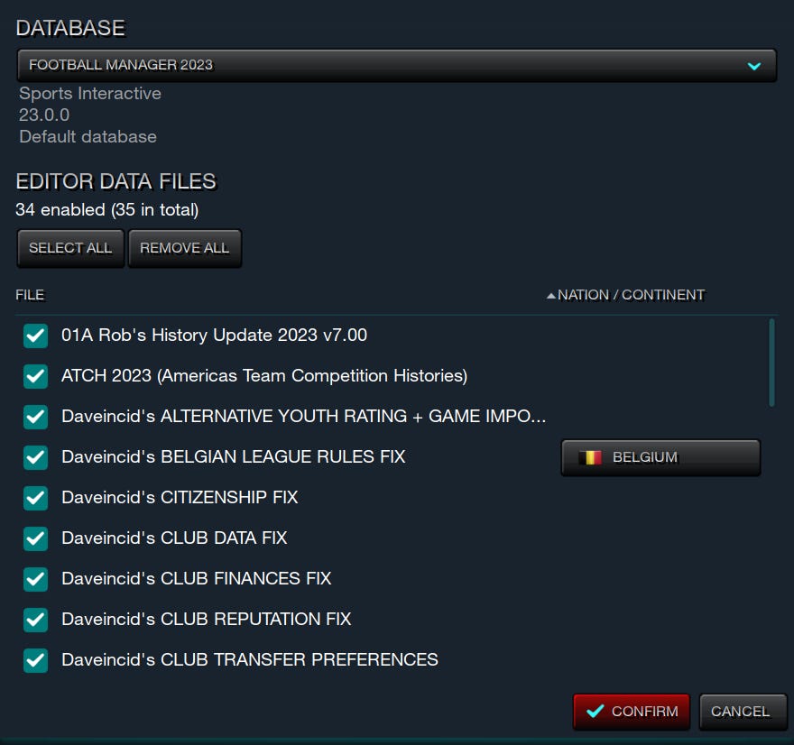 Football Manager 2023 Editor Data Files