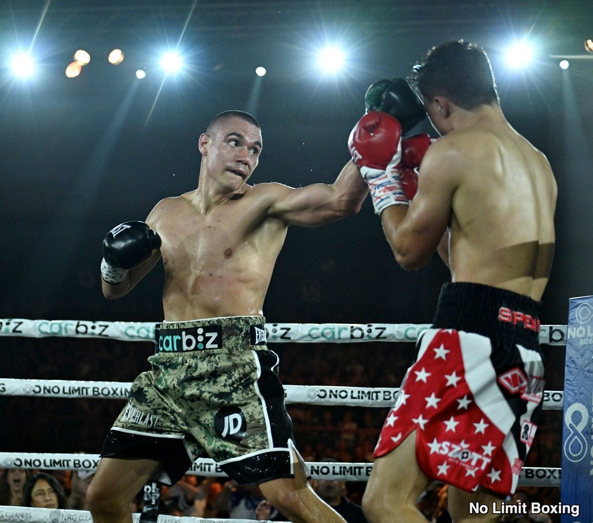 Image: Boxing Results: Tim Tszyu Breaks Losing Streak with Fourth-Round TKO of Joey Spencer: Sets Stage for Potential Thurman Clash