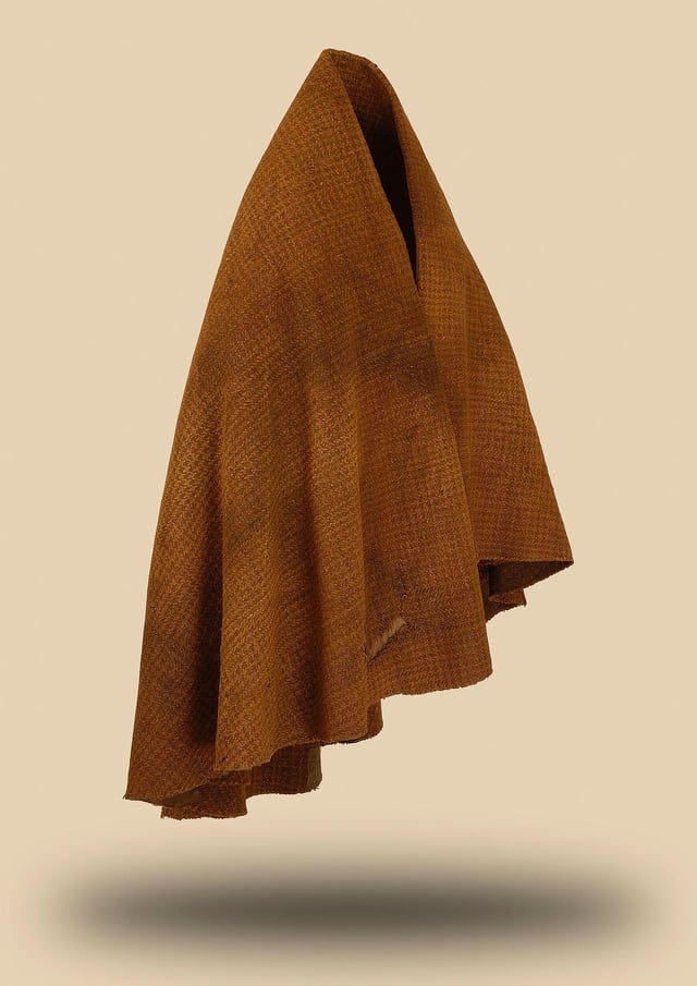 r/ArtefactPorn - a brown cape on a mannequin