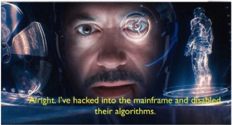 ive hacked into the mainframe tony stark Blank Template - Imgflip