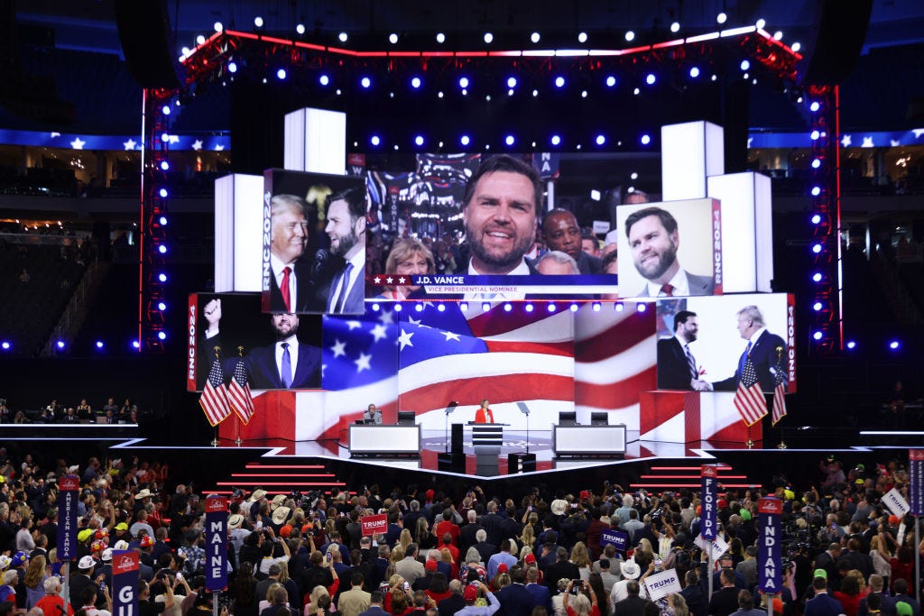 He once called Trump ‘America’s Hitler.’ But yesterday, J.D. Vance was given a hero’s welcome at the RNC. 