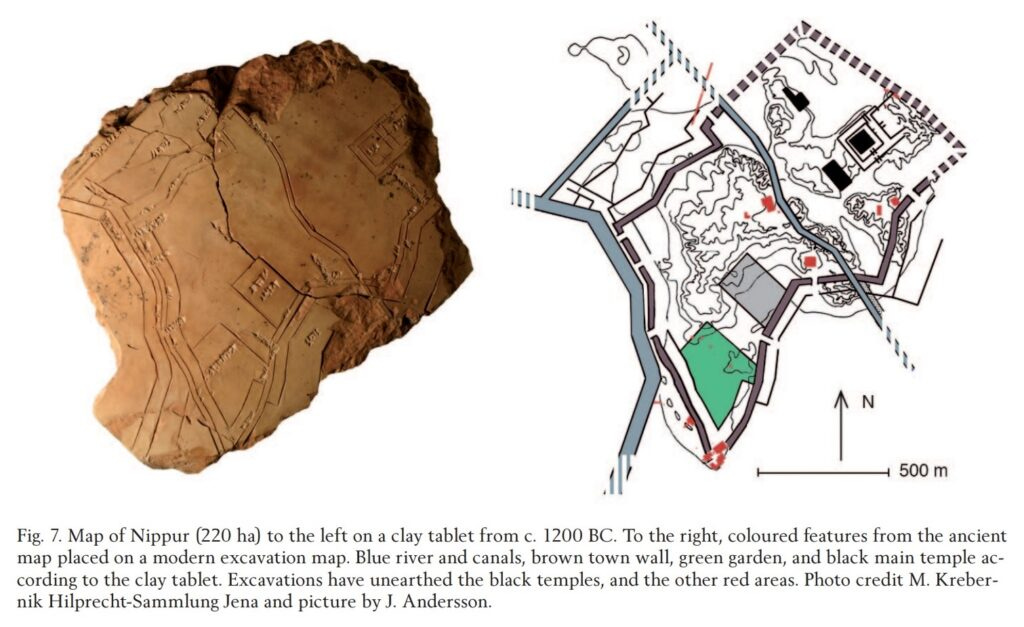 Mapa en arcilla de Nippur, Babilonia (1200 a.C.) Mapa en arcilla de Nippur, Babilonia (1200 a.C.)