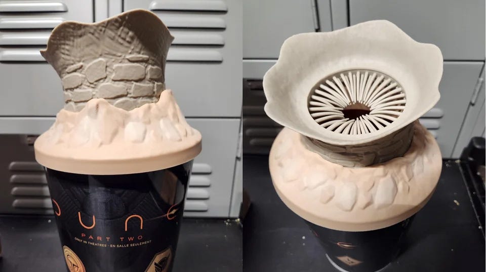 NSFW Dune 2 popcorn bucket will be available at Cineplex theatres