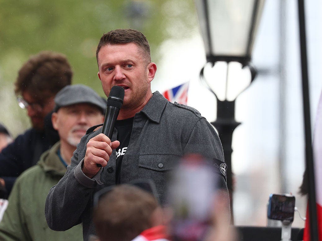 Far right activist Tommy Robinson