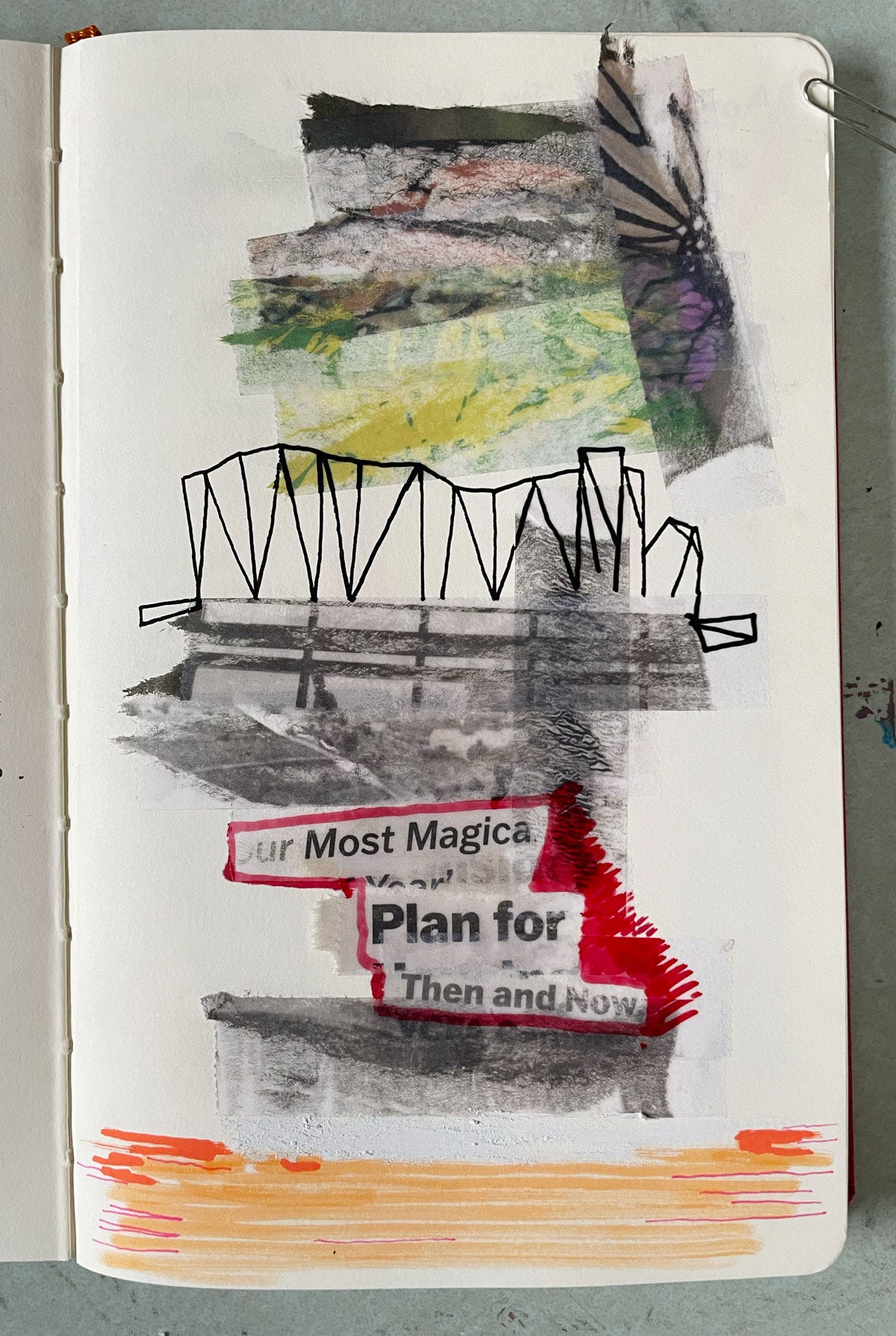 a collage with the words "our most magical plan for then and now"