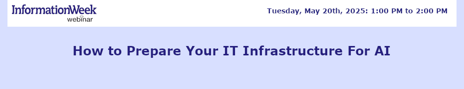 How to Prepare Your IT Infrastructure For AI (May 20th)