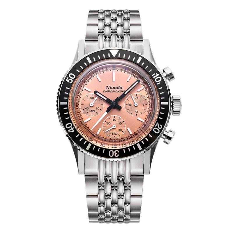 Montre Chronoking Mecaquartz Salmon 87043 - Nivada Grenchen